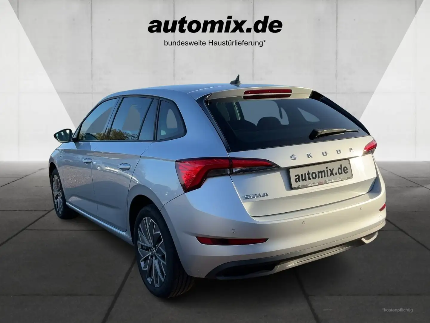 Skoda Scala ,AHK,AUTOM.,LED,SHZ,PDC,Navi,Tempom. Argent - 2