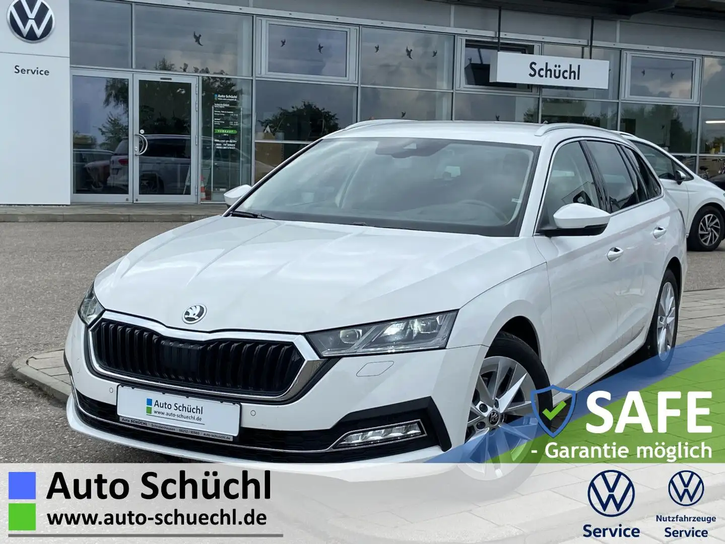 Skoda Octavia Combi 2.0 TDI DSG Style 17"+NAVI-COLUMBU Weiß - 1