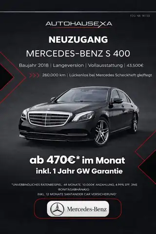 Mercedes-Benz S 400 S Limousine S 400 d 4Matic L