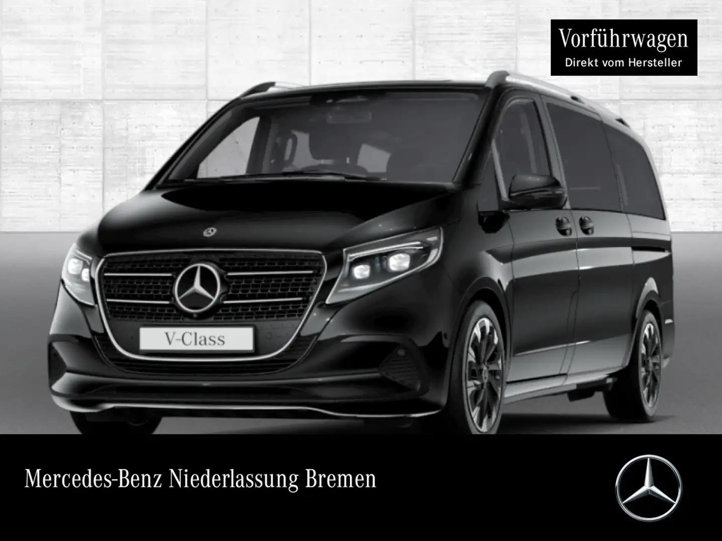 Mercedes-Benz V 250 d 9G+AHK+StandHZ+Klimaautom.+Navi+DIS+Sound Schwarz - 1