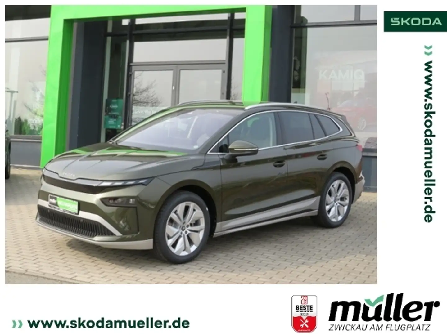 Skoda Enyaq 60 63kWh 150kW Grün - 1