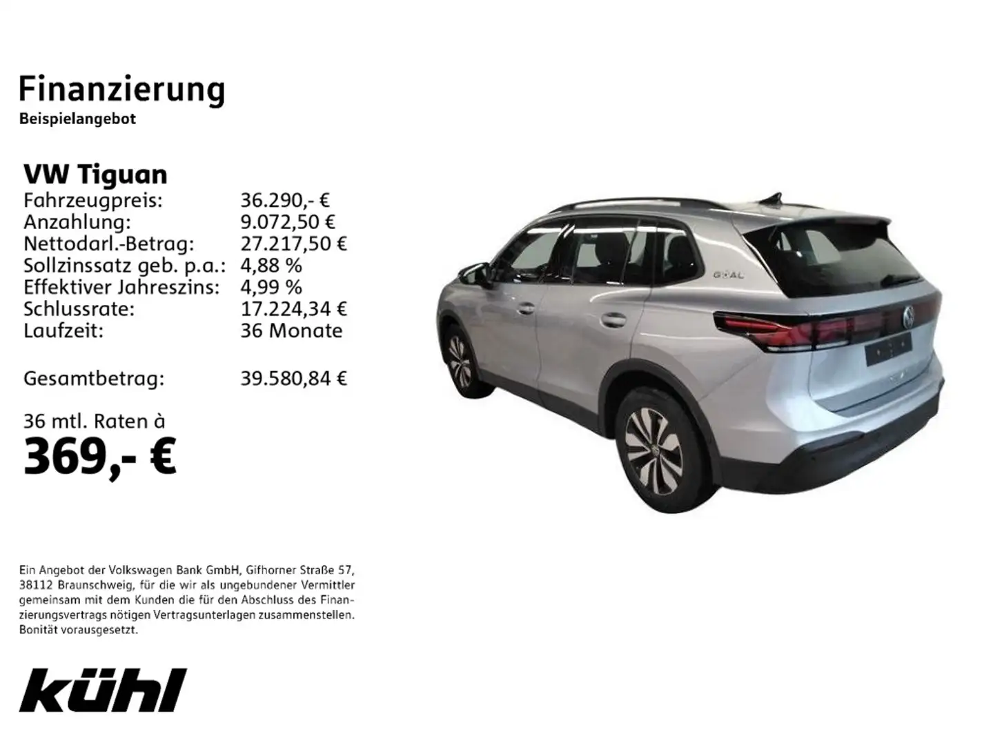 Volkswagen Tiguan 1.5 eTSI DSG Goal Navi,AHK,LED Argento - 2
