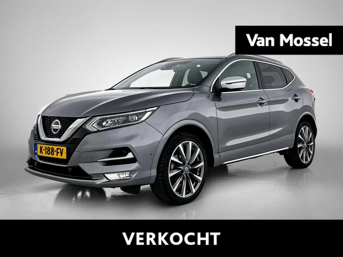 Nissan Qashqai 1.3 DIG-T Tekna + | Apple Carplay & Android Auto| Grijs - 1