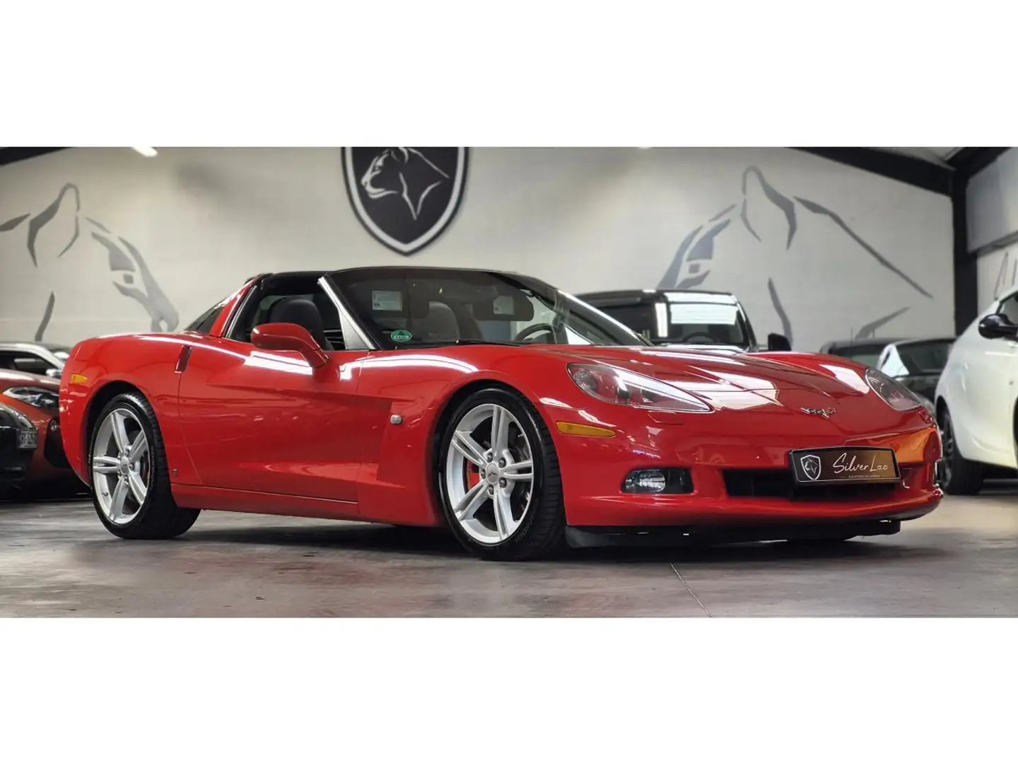 Chevrolet Corvette C6 LS3 6.2 V8 437 COUPE TARGA / HISTORIQUE / FAIBLE KIL Rouge - 1