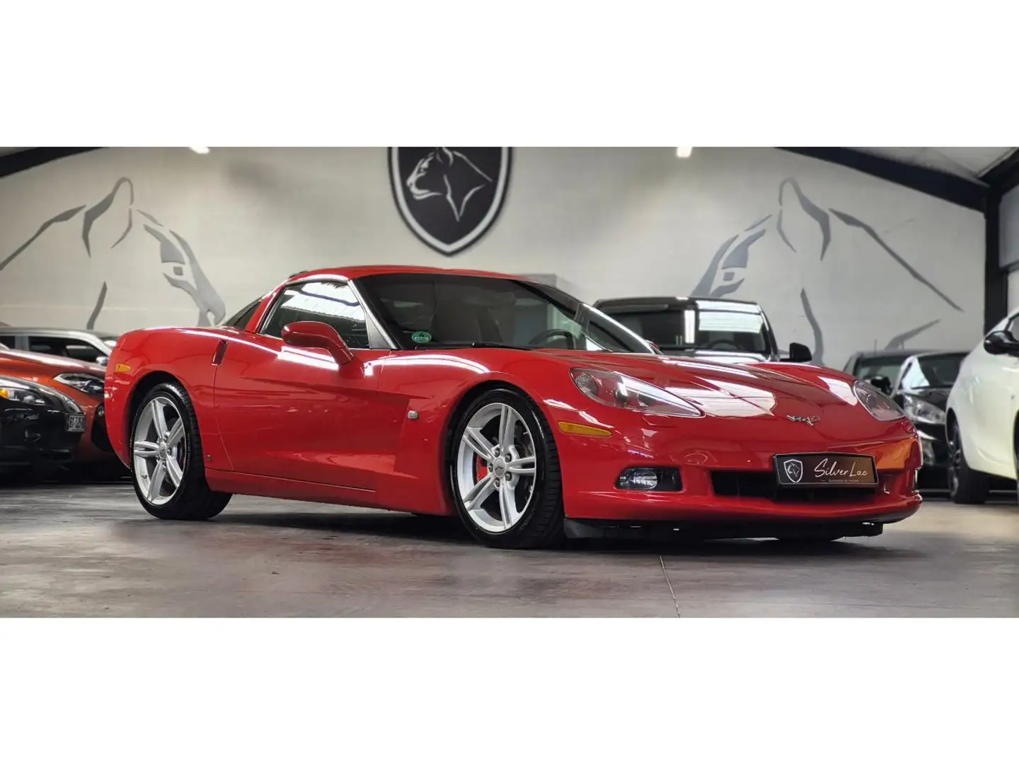 Chevrolet Corvette C6 LS3 6.2 V8 437 COUPE TARGA / HISTORIQUE / FAIBLE KIL Rouge - 2