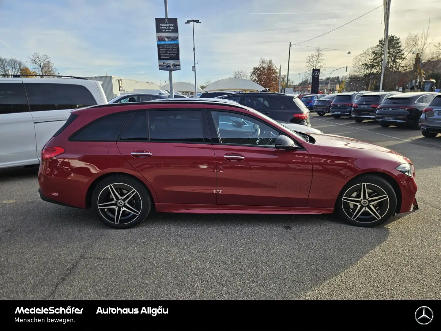 Mercedes-Benz C 300 C 300 T de AMG Night Distronic AHK HuD 360° NP89 Rot - 2