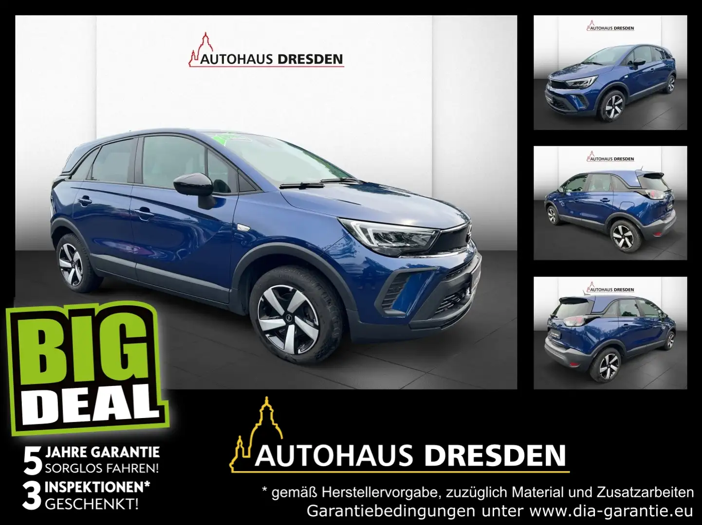 Opel Crossland 1.2 Turbo Edition LED+SHZ+Kam.+PDC+AUT Albastru - 1