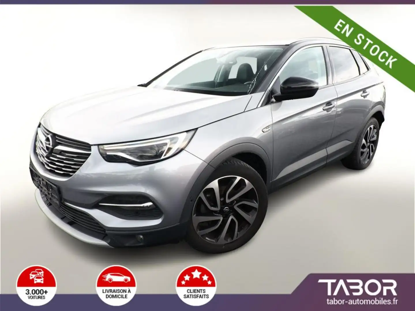 Opel Grandland X 1.2 Turbo 130 Ultimate LED GPS Argent - 1