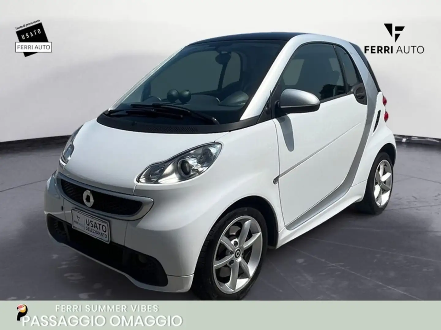smart forTwo 1.0 Passion 71 CV Blanc - 1