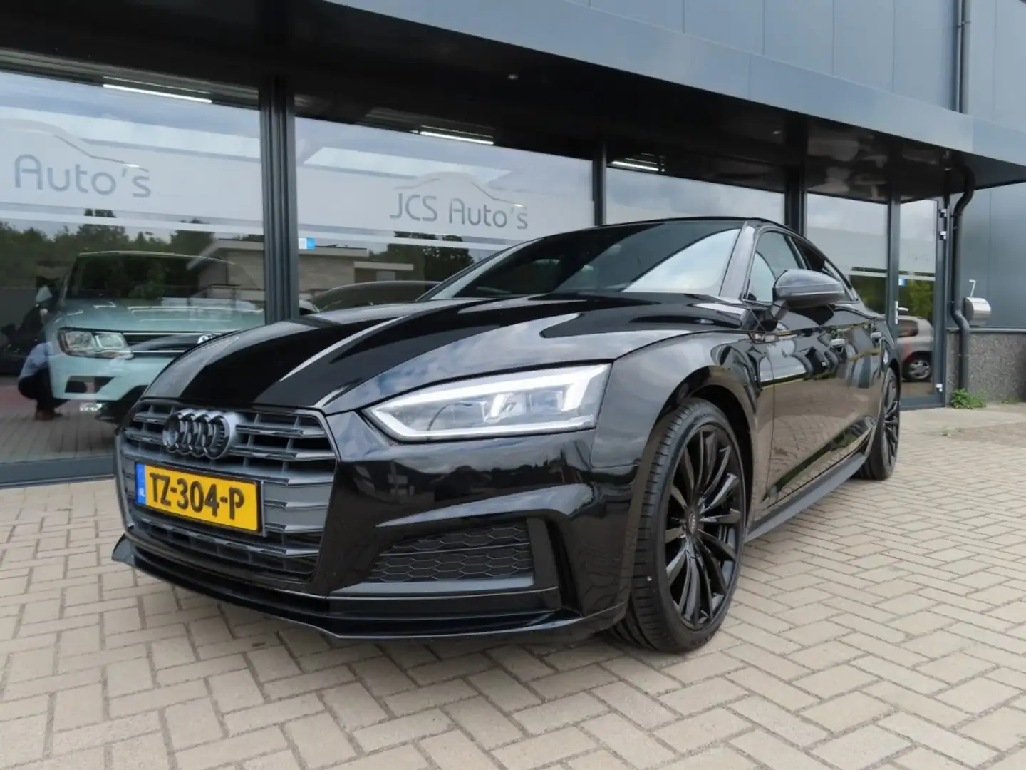 Audi A5 2.0 TFSI Sport S-Line Black Optic Led 2018 Zwart - 1