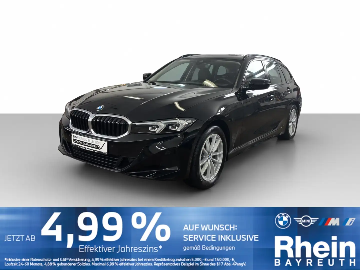 BMW 318 i Touring Navi LED Sitzheizung M Dachreling Navi L Schwarz - 1