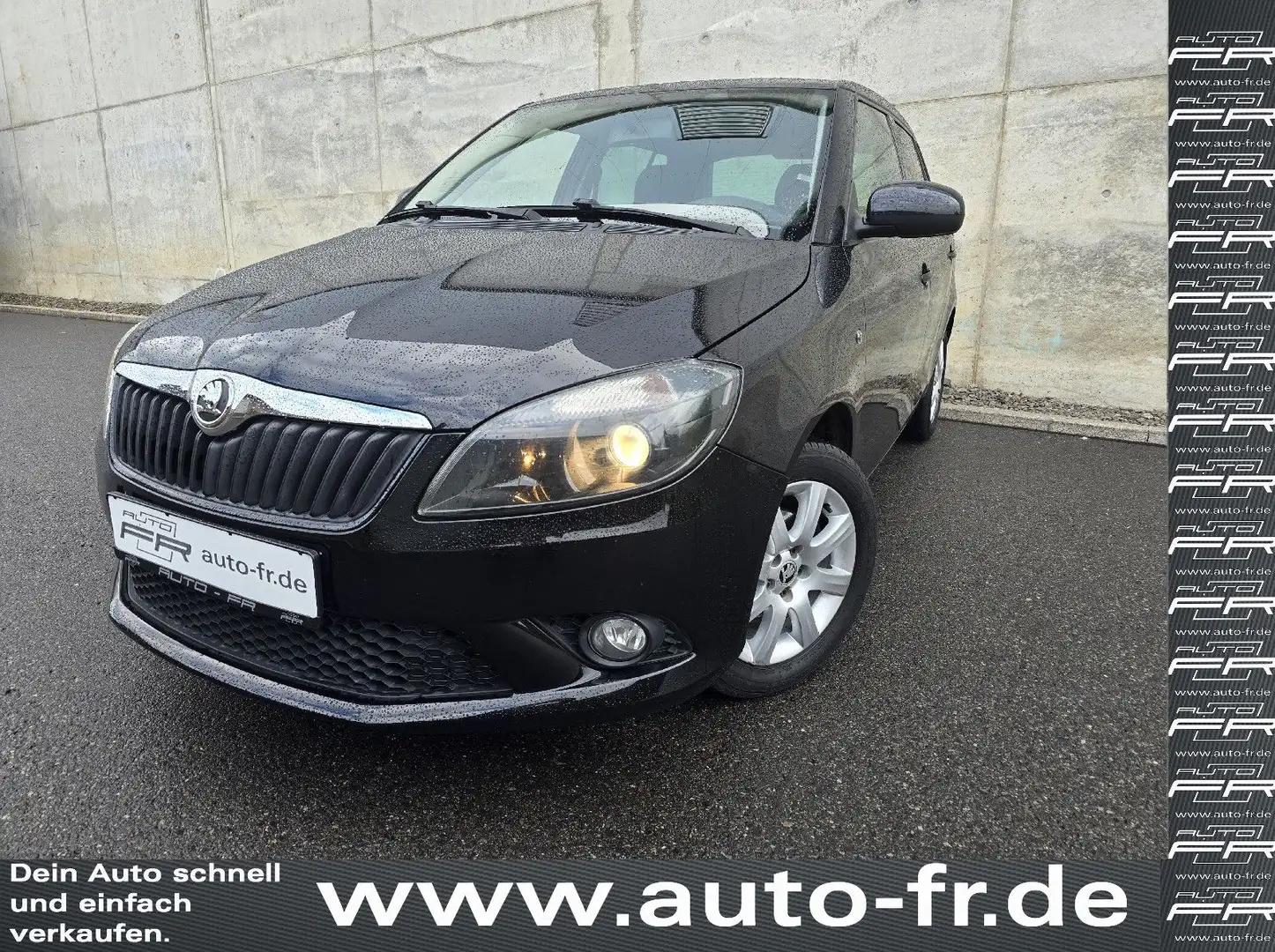 Skoda Fabia Ambition 1,2TSI 86PS 1.Hand Navi 99Tkm Noir - 1