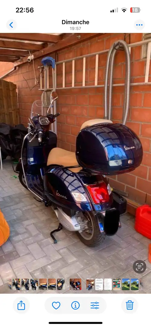 Vespa GTS 300 Azul - 1