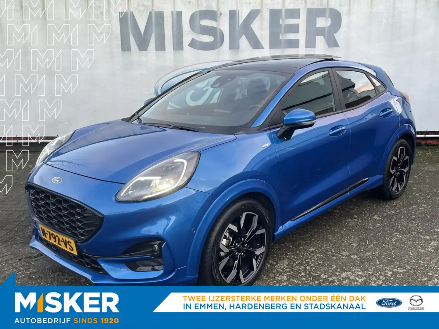 Ford Puma 125pk Hybrid ST-Line X PANODAK! DRIVERPACK! WINTER Blauw - 1