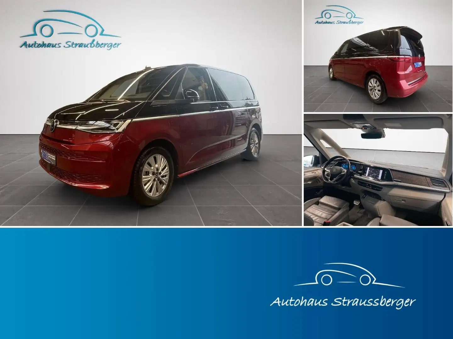 Volkswagen T7 Multivan Style eHybrid ACC 360° AHK IQL Pano Rot - 1