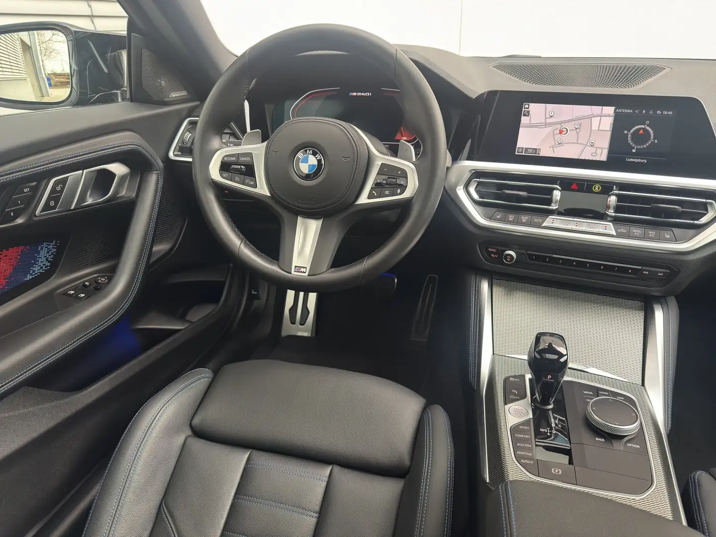 BMW 240 Mi xDrive Coupé LED DrivAs ParkAs Harkar HUD Schwarz - 2