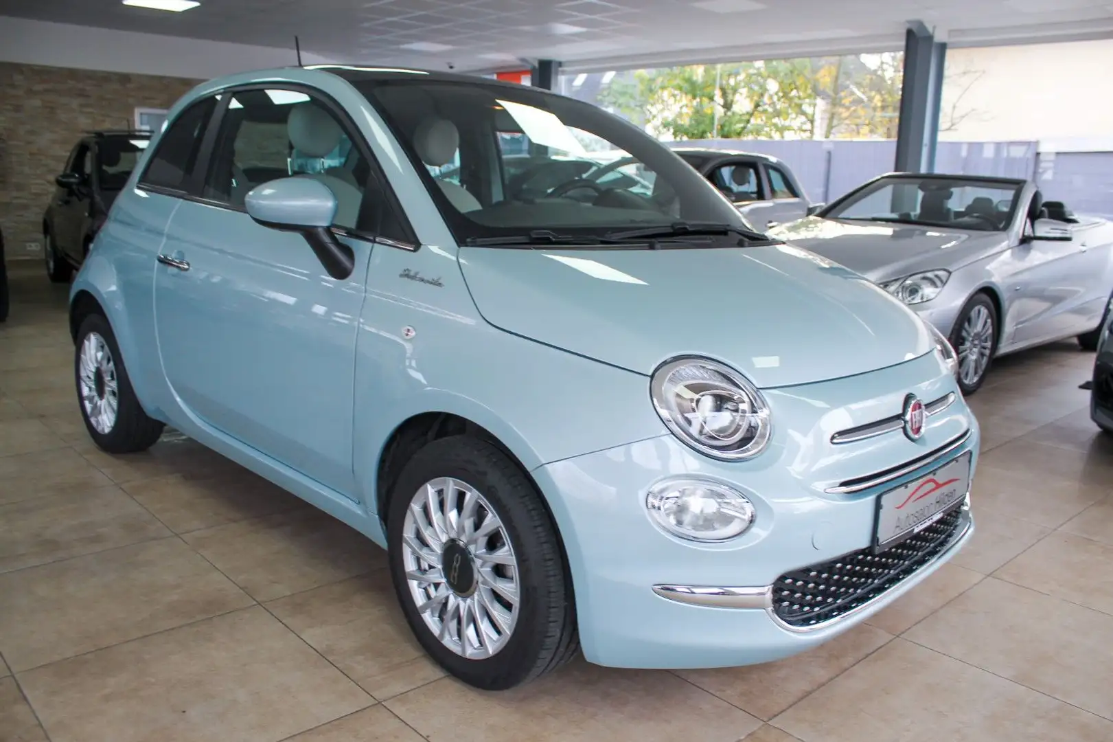 Fiat 500 Dolcevita Pano CarPlay 1.Hand Tempomat Silber - 1