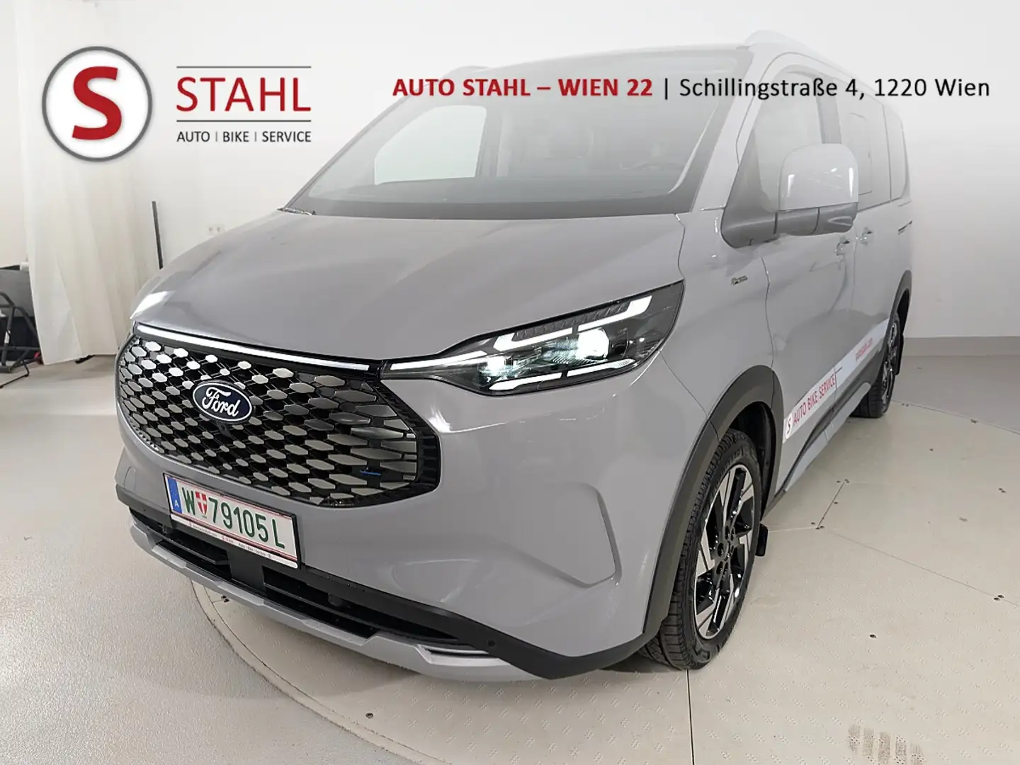 Ford Tourneo Custom Bus Elektro 160kW 340 L1H1 RWD Active Grau - 1
