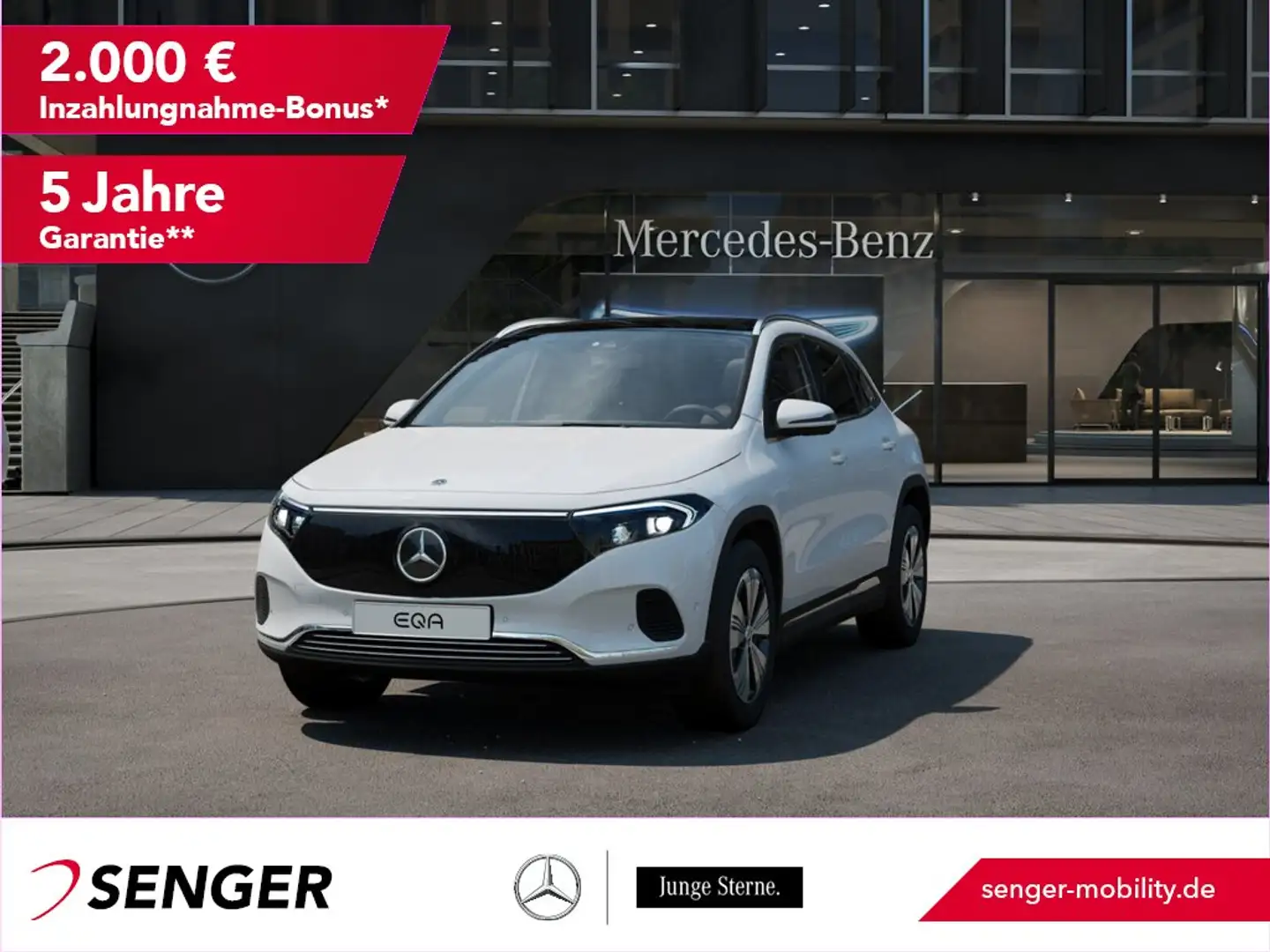 Mercedes-Benz EQA 350 4M Progressive Panorama Kamera LED AHK Blanc - 1