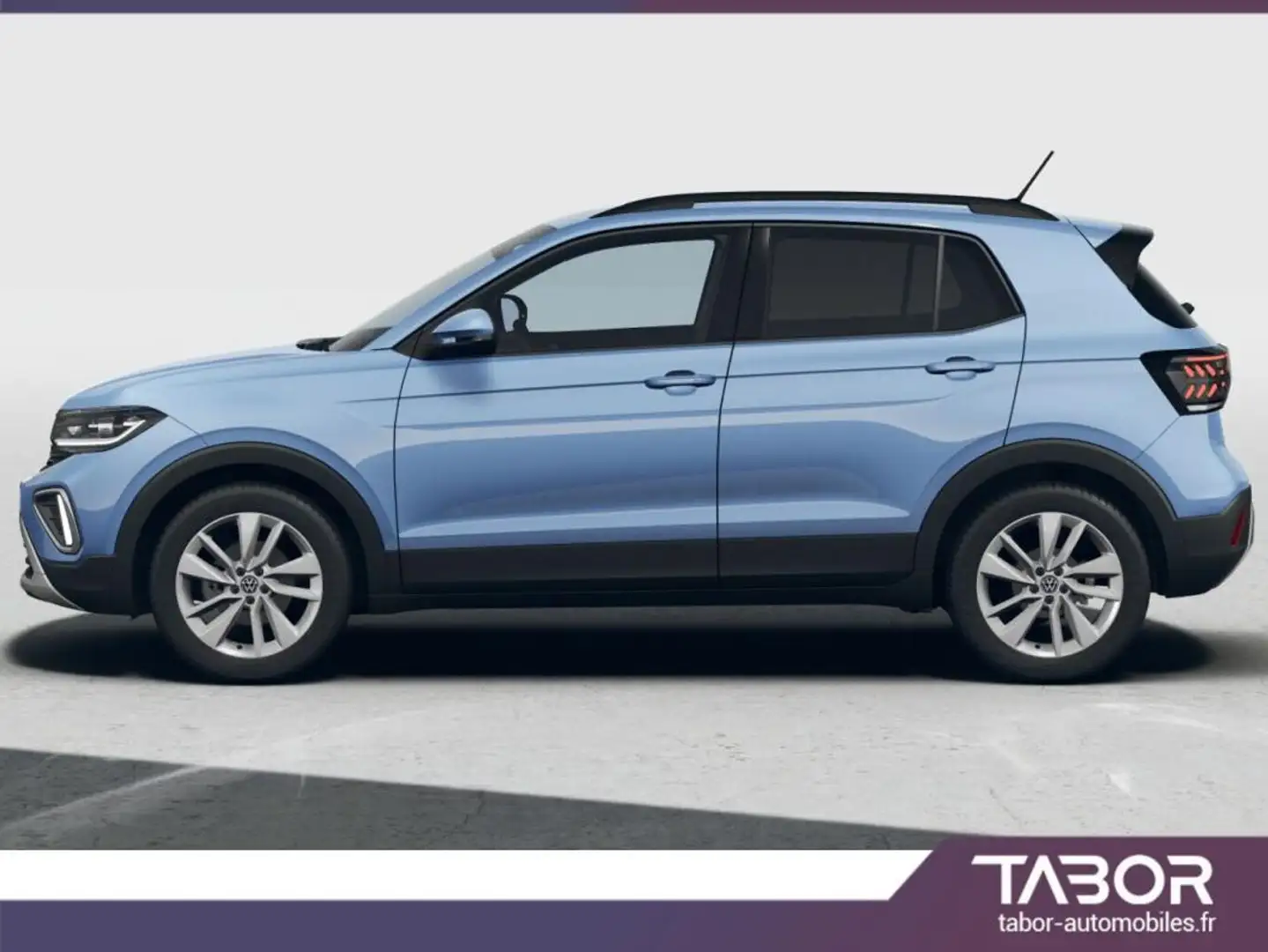 Volkswagen T-Cross 1.0 TSI 115 DSG IQ.Light 17p Bleu - 2
