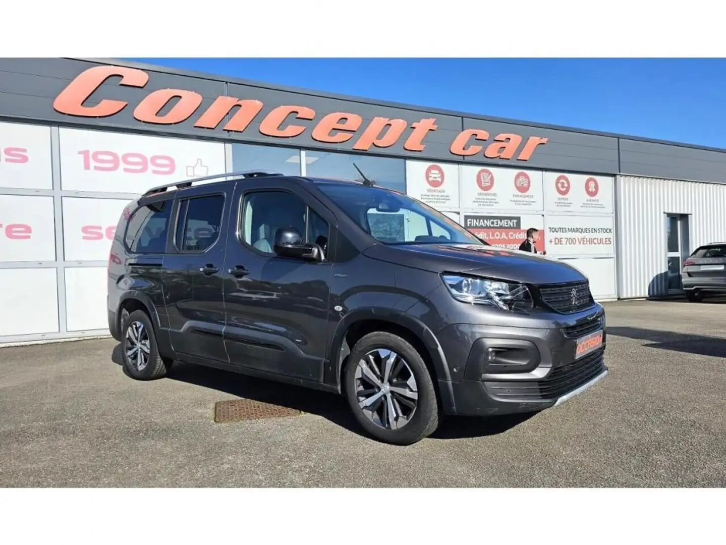 Peugeot Rifter GT Line long 1.5 BlueHDI 130cv 7Places + Sellerie  Szary - 1