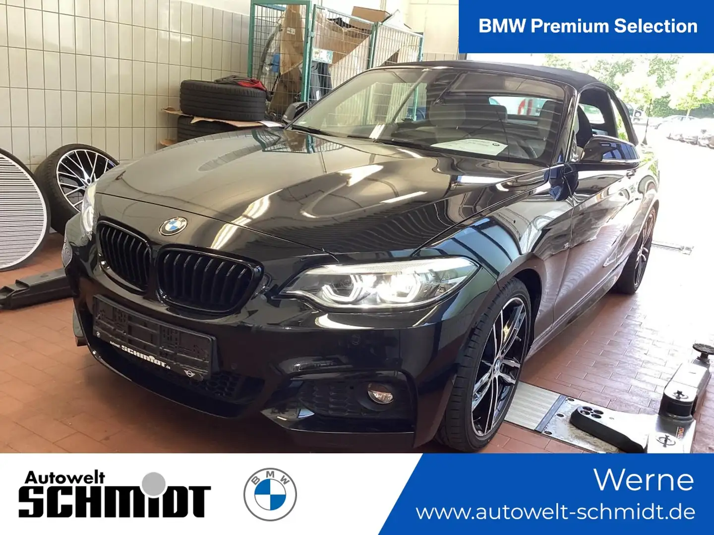 BMW 220 i Cabrio M Sport + 2Jahre-BPS.-GARANTIE Nero - 1