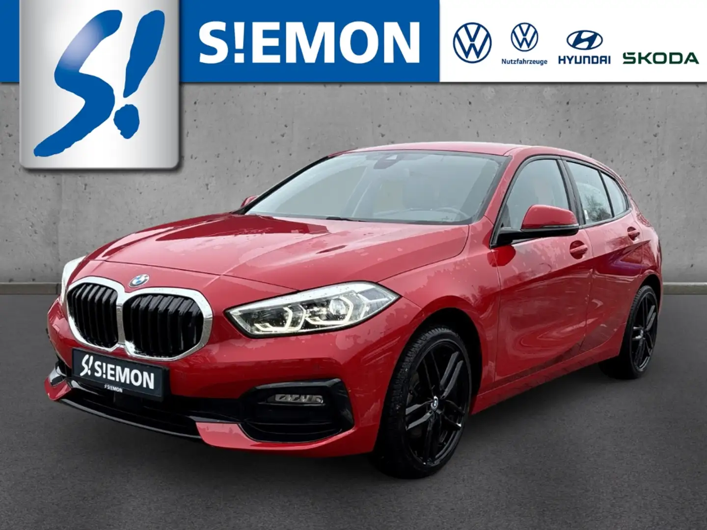BMW 118 i Sport Line ShadowLine AdaptLED Navi PDC Rouge - 1