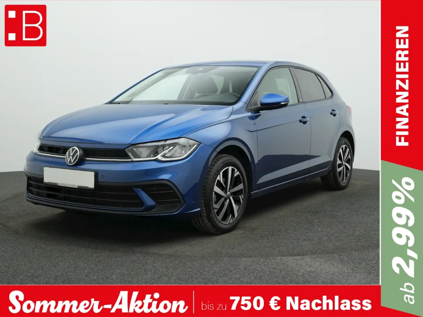 Volkswagen Polo 1.0 TSI DSG Move IQ.DRIVE ALU16 NAVI ACC Blau - 1