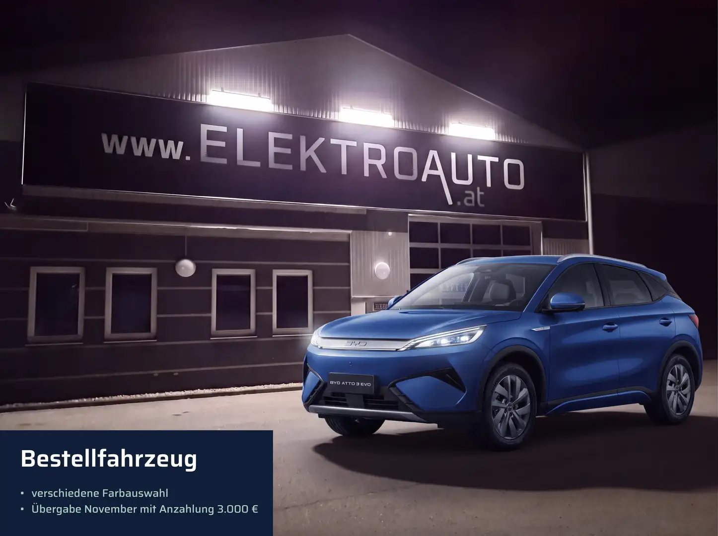 BYD Atto 3 Atto3 Evo 74,8 kWh Excellence Übergabe November Blau - 1
