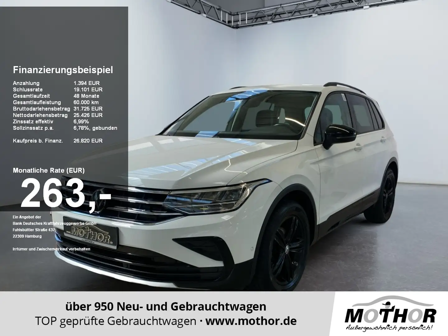 Volkswagen Tiguan Urban Sport 2.0 TDI DSG ACC PDC NAVI LED Weiß - 1