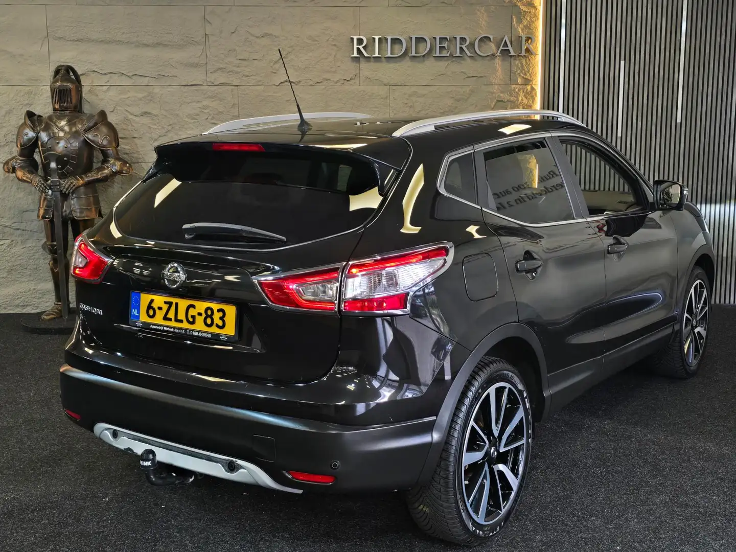 Nissan Qashqai 1.2 Tekna|GARANTIE|AUTOMAAT|TREKHAAK|PANO|LEDER|CA Noir - 2