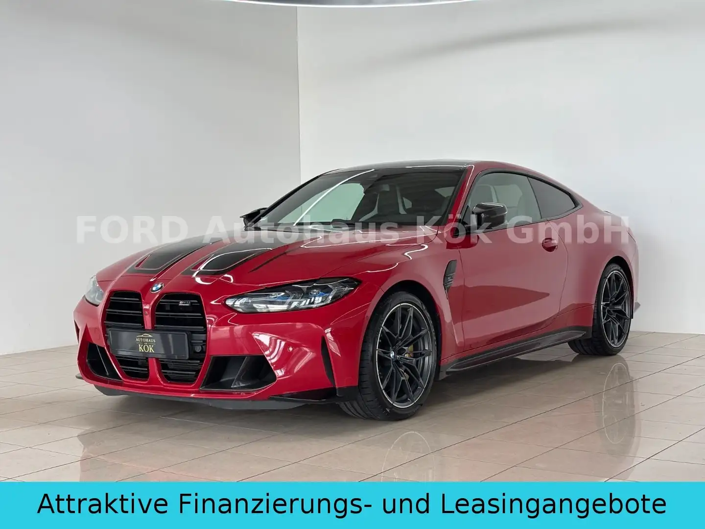 BMW M4 Coupe xDrive Comp INDIVI CARBON 8 Fach Cerami Czerwony - 1