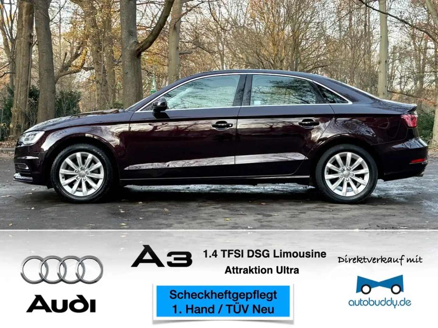 Audi A3 *1.Hand / Scheckheft / optische Mängel* Rot - 1