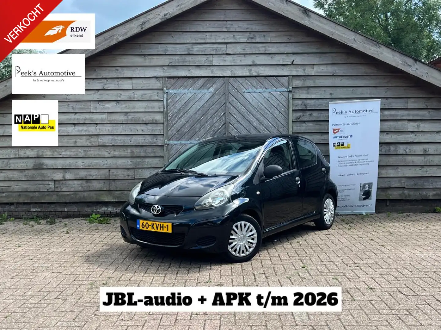 Toyota Aygo 1.0-12V Access | Airco | JBL-Audio | NAP | APK t/m Zwart - 1