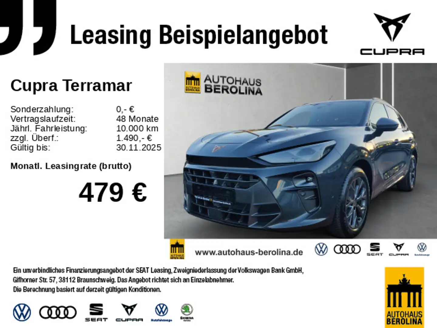 CUPRA Terramar 1.5 e-Hybrid VZ DSG *SENNHEISER*HuD* Grijs - 1