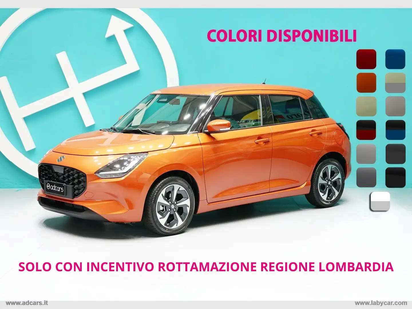 Suzuki Swift 1.2 Hybrid Top 2WD Arancione - 1