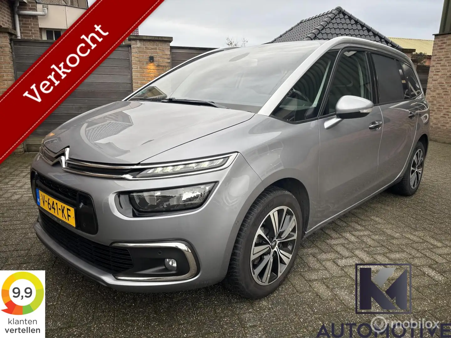 Citroen Grand C4 Picasso 1.6 BlueHDi|Grijs Kenteken|EURO6|Carplay|NAP|Trekh Grijs - 1