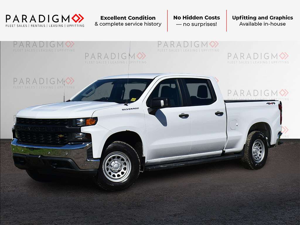 White 2020 Chevrolet Silverado 1500 Pickup Truck Four-Wheel Drive 6-Speed Automatic