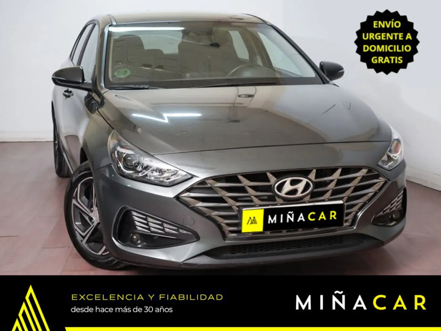 Hyundai i30 1.0 TGDI Klass 48V 120 Gris - 2