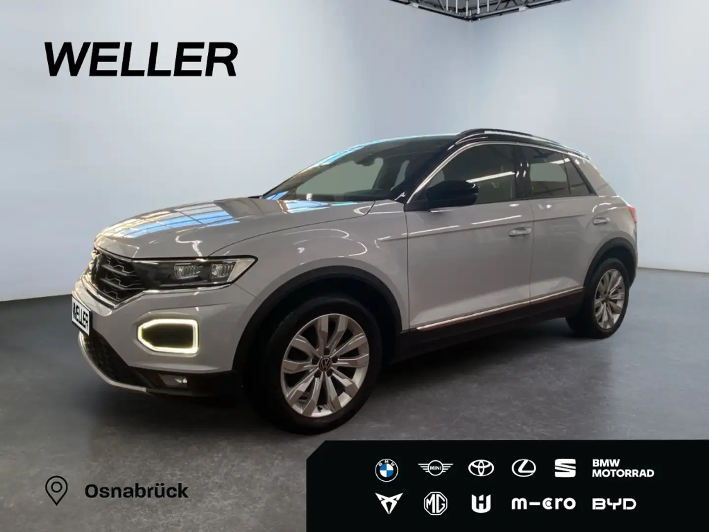 Volkswagen T-Roc 1.5 TSI DSG Sport *AHK*CarPlay*CAM*el Heck* Weiß - 1