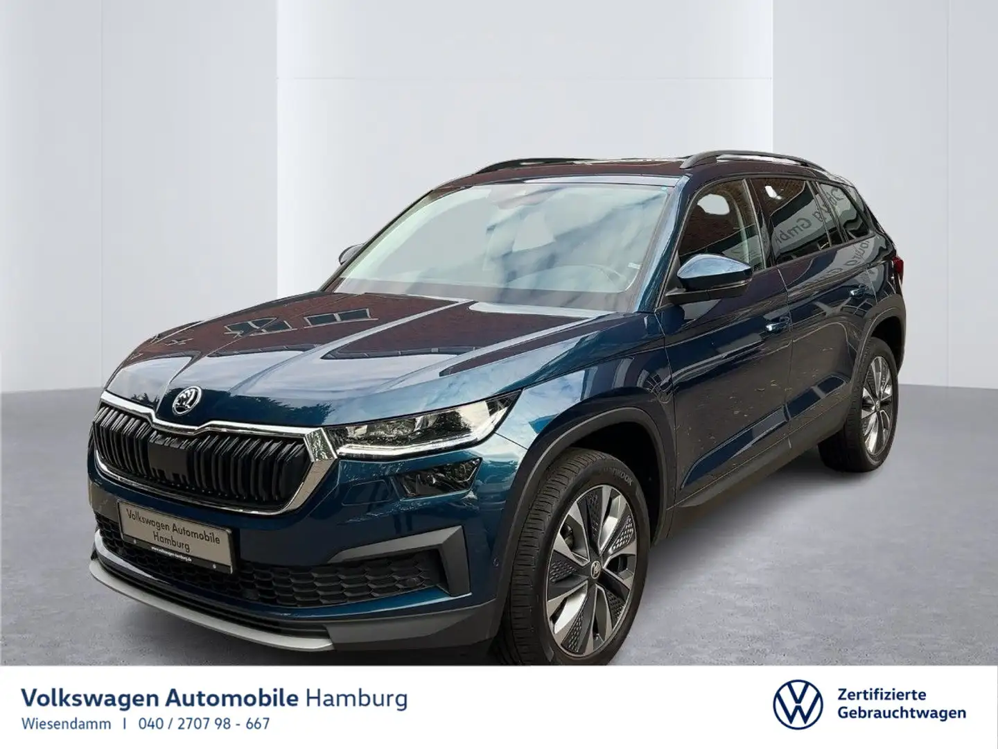 Skoda Kodiaq 2.0 TDI DSG Tour 4x4 PANO/NAVI/LED/ACC Blau - 1