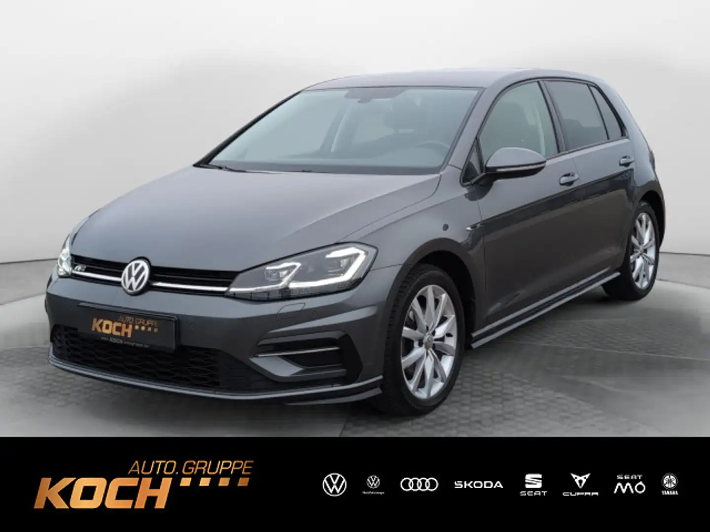 Volkswagen Golf VII 2,0TDI Highline R-Line Navi LED AHK Grau - 1