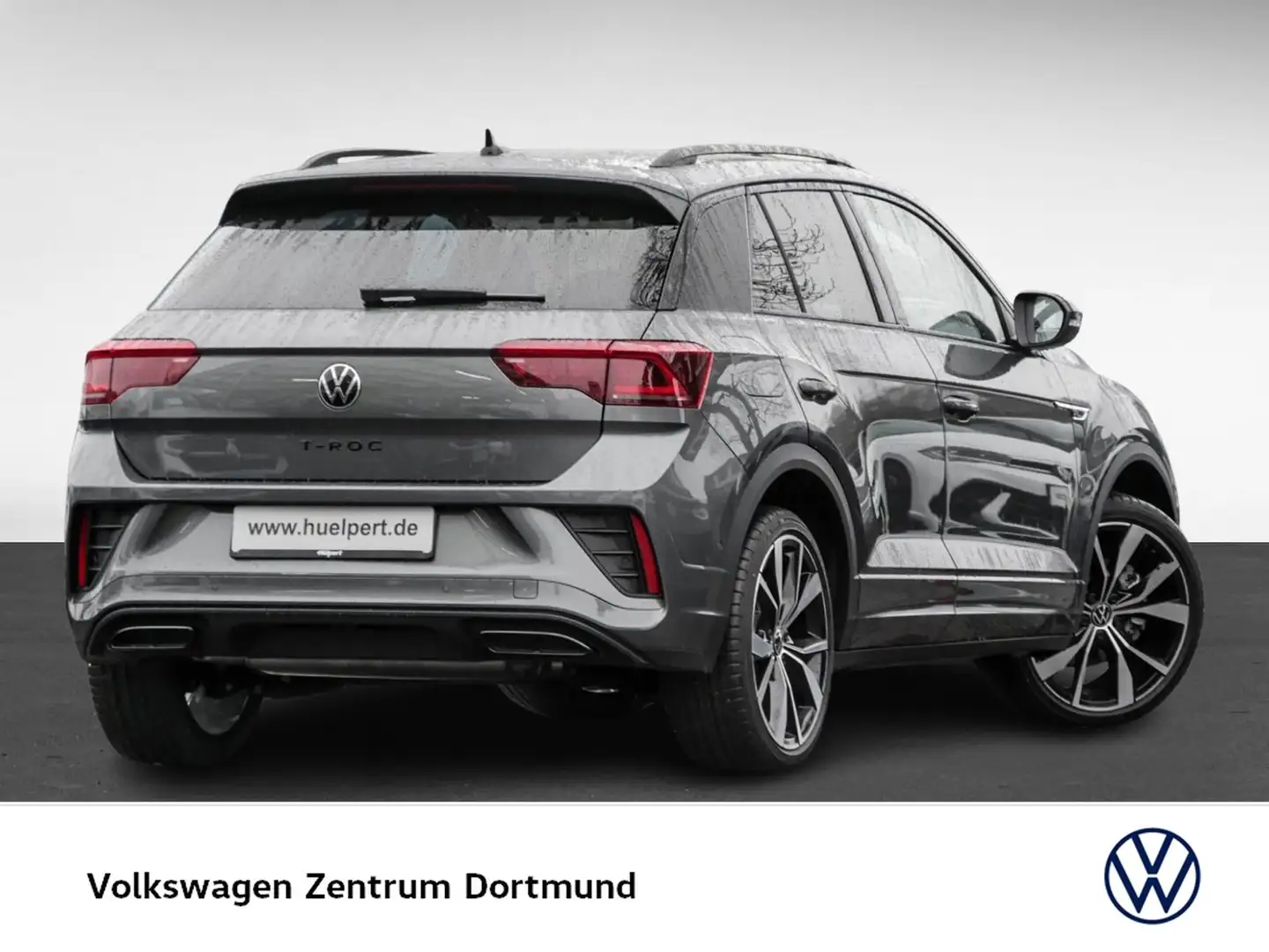 Volkswagen T-Roc 1.5 R-LINE DSG BLACKSTYLE NAVI eKLAPPE CAM Grijs - 2