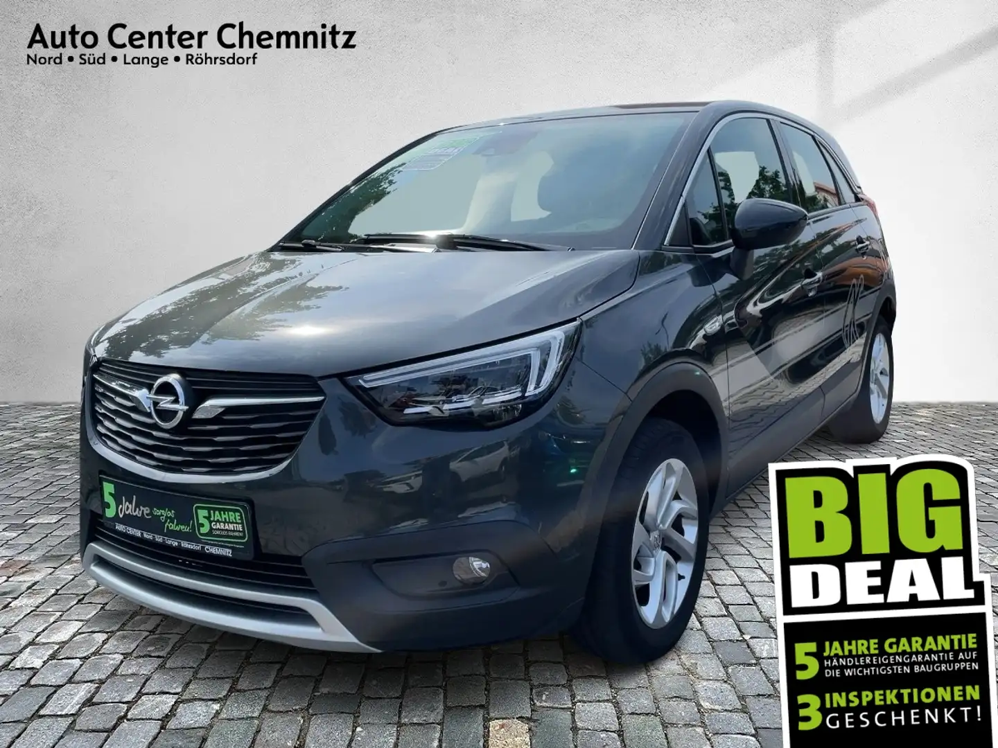 Opel Crossland 1.2 INNOVATION LED/Navi/SHZ/LHZ/180° Gris - 1