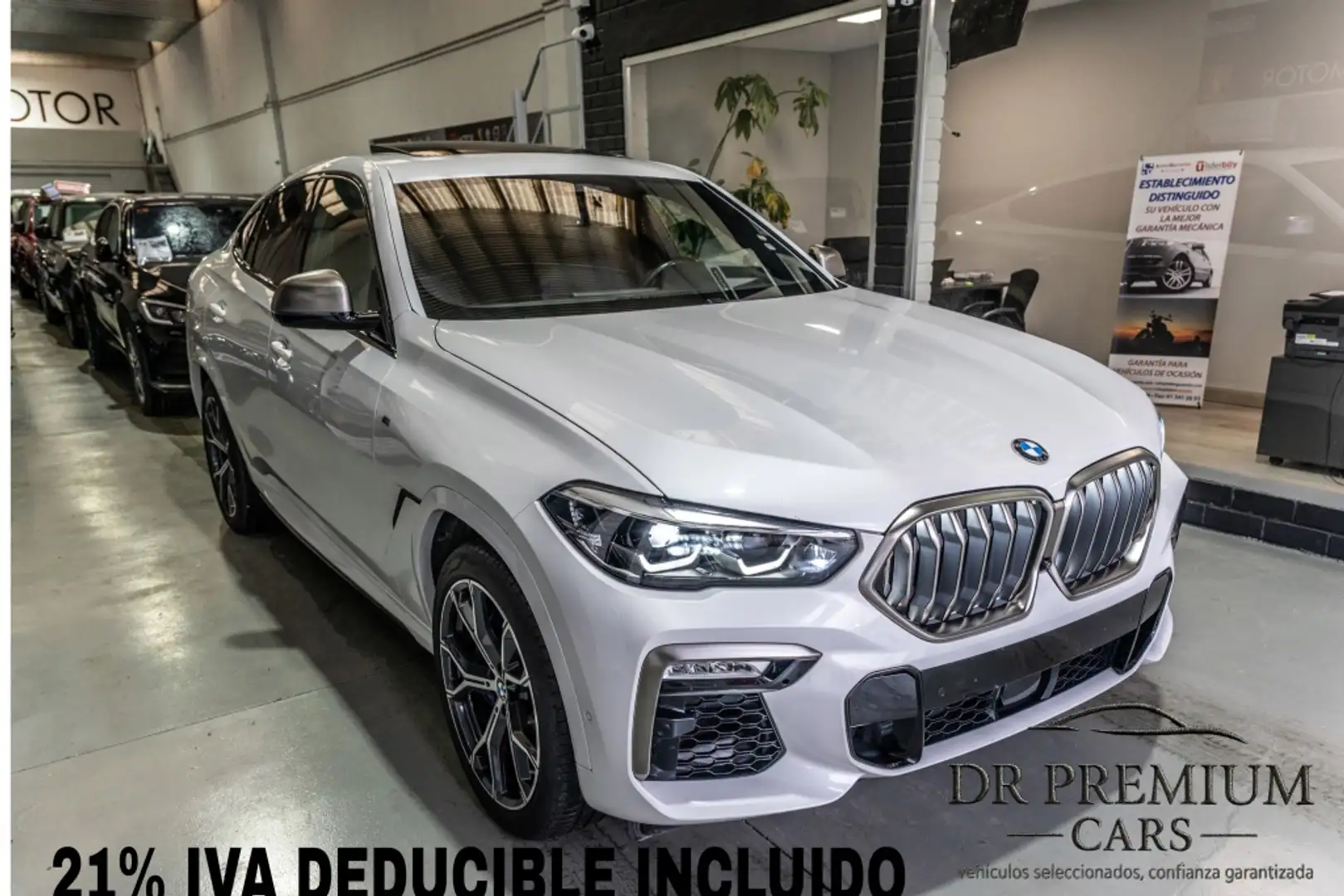 BMW X6 M50dA Blanc - 1