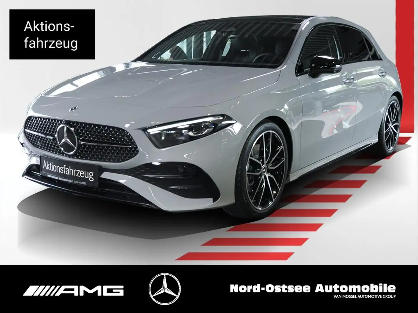 Mercedes-Benz A 220 d  AMG EDITION NIGHT PANO AHK DISTRON 360° Gri - 1