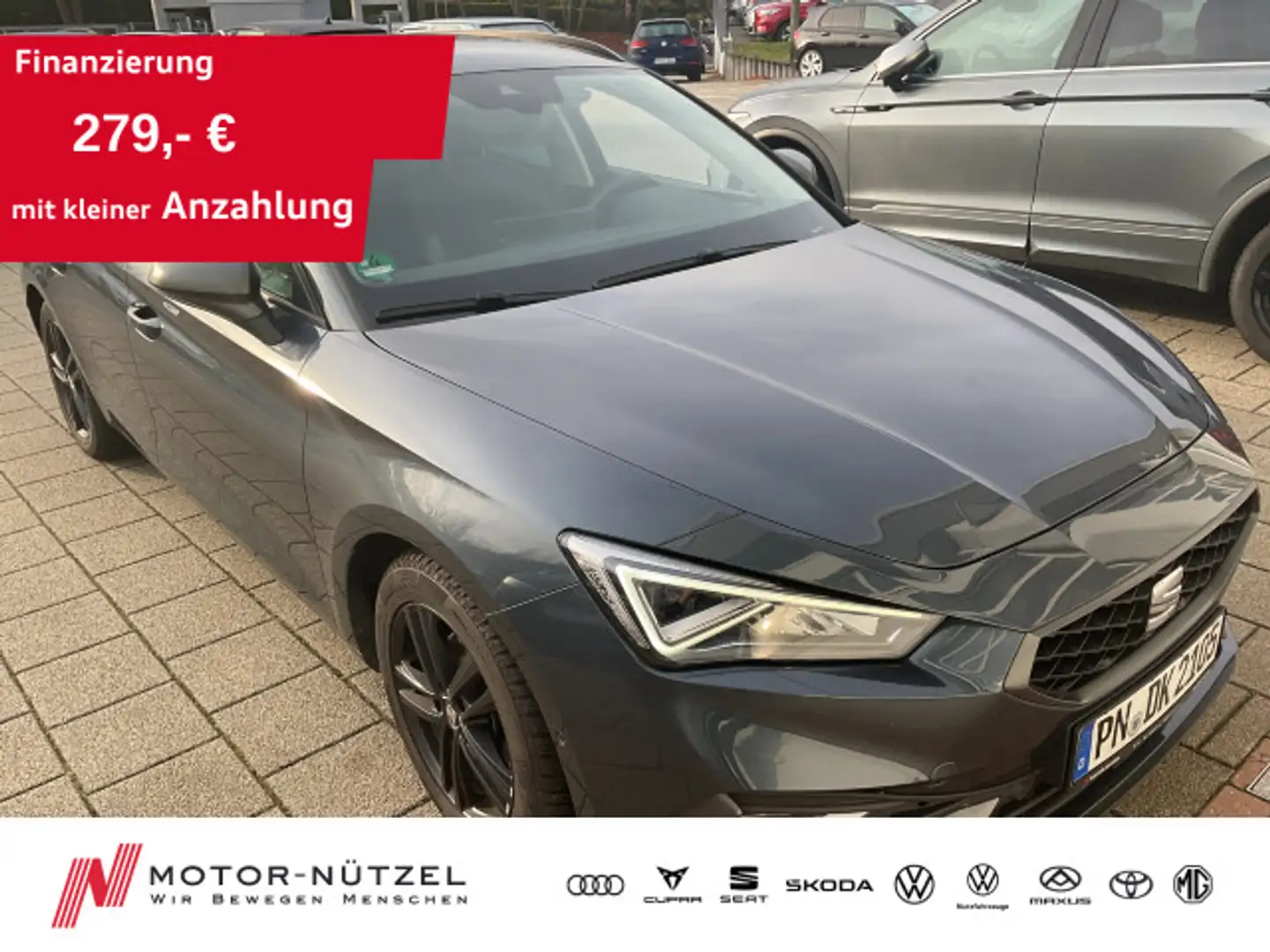 SEAT Leon ST 1.5 TSI FR VOLL-LED+NAVI+APP+ACC+SHZ+RFK Grau - 1