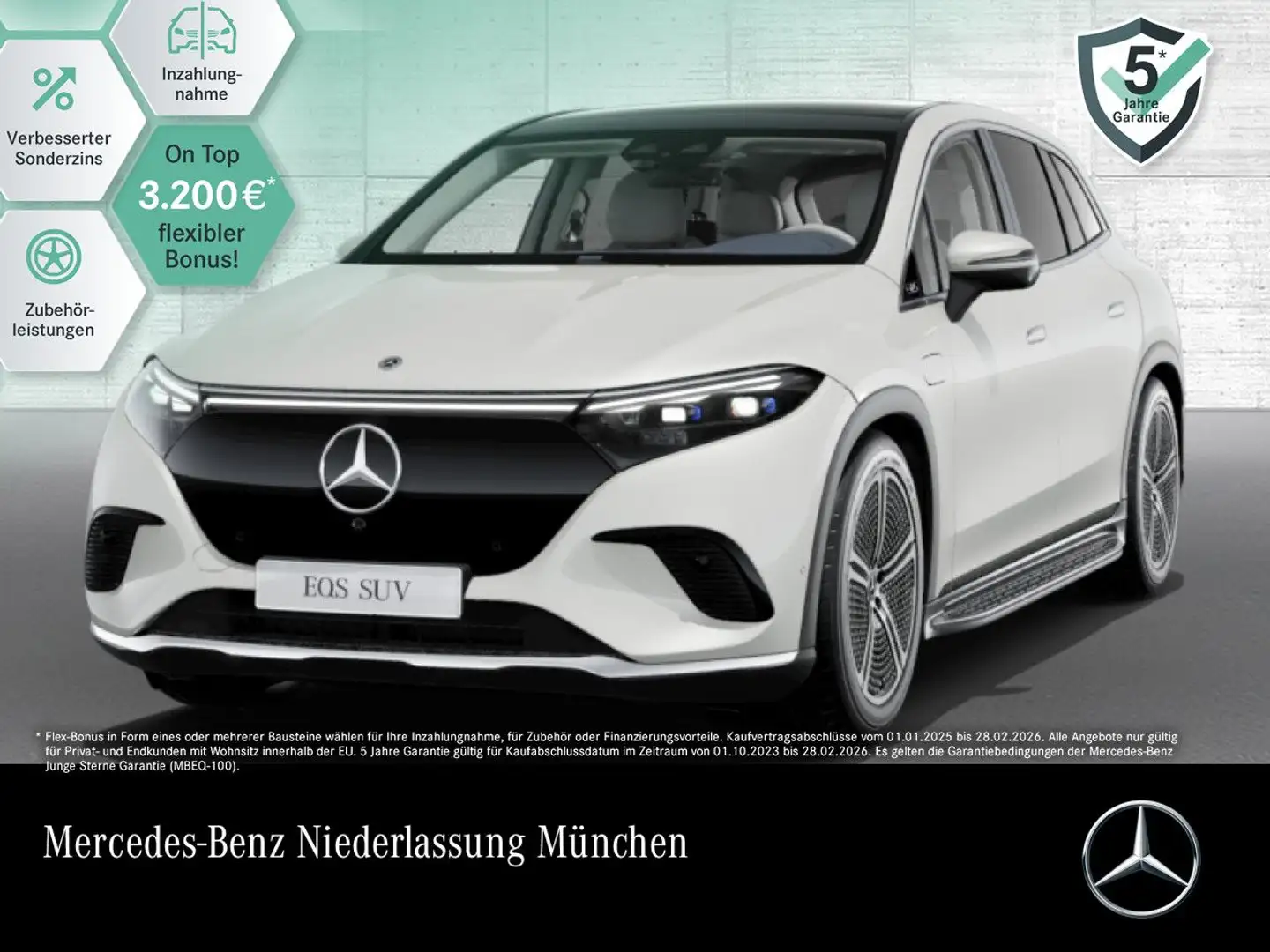 Mercedes-Benz EQS 450 SUV Fahrass Fondent Pano Burmester Distr. Wit - 1