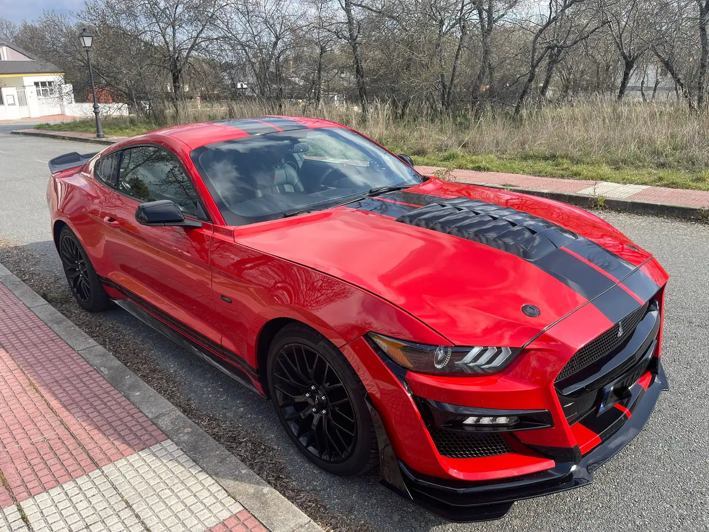 Ford Mustang 3.7 V6 Coupé Rojo - 1