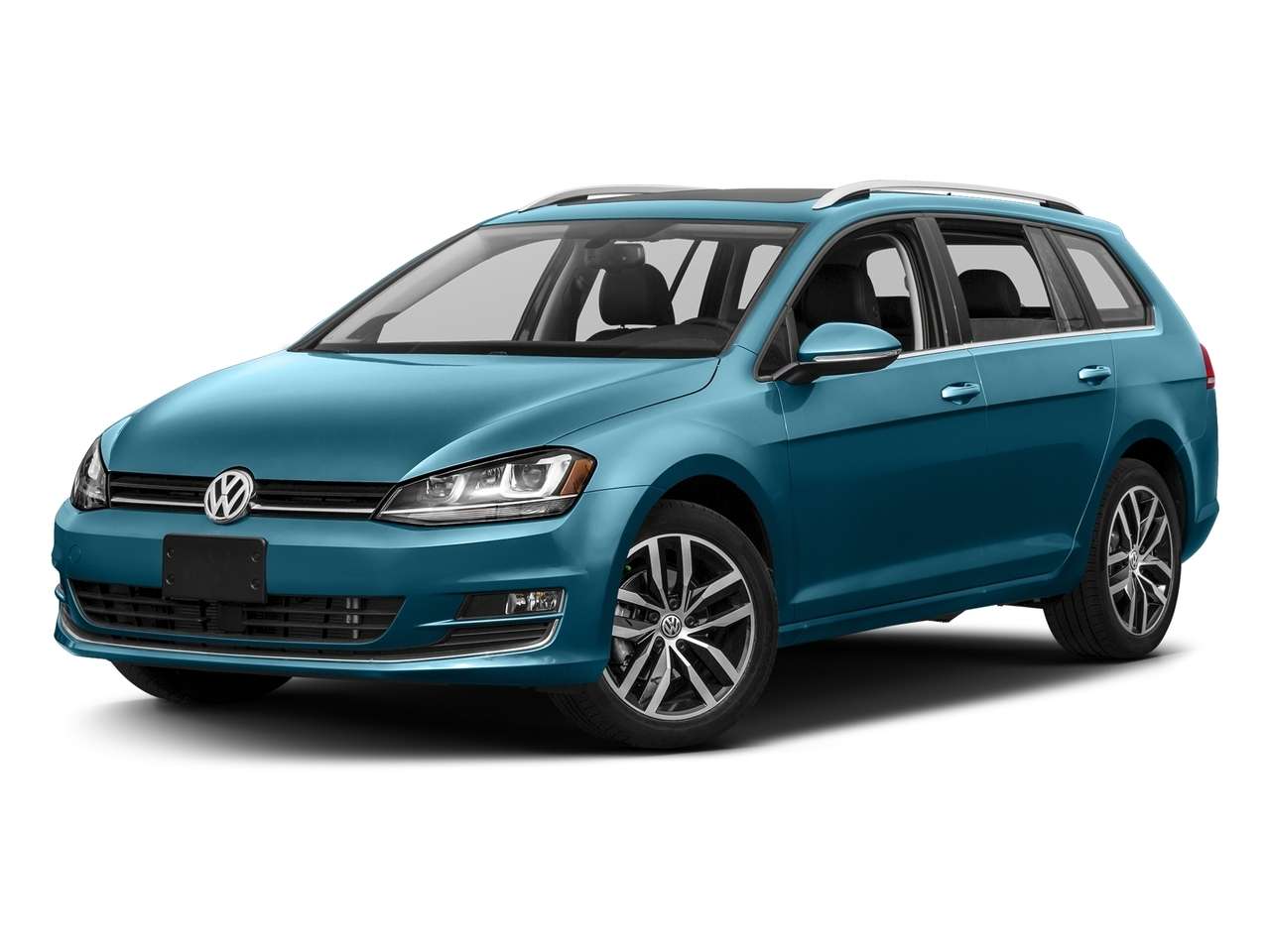Blue 2016 Volkswagen Golf SportWagen Wagon Manual